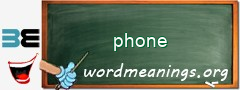 WordMeaning blackboard for phone